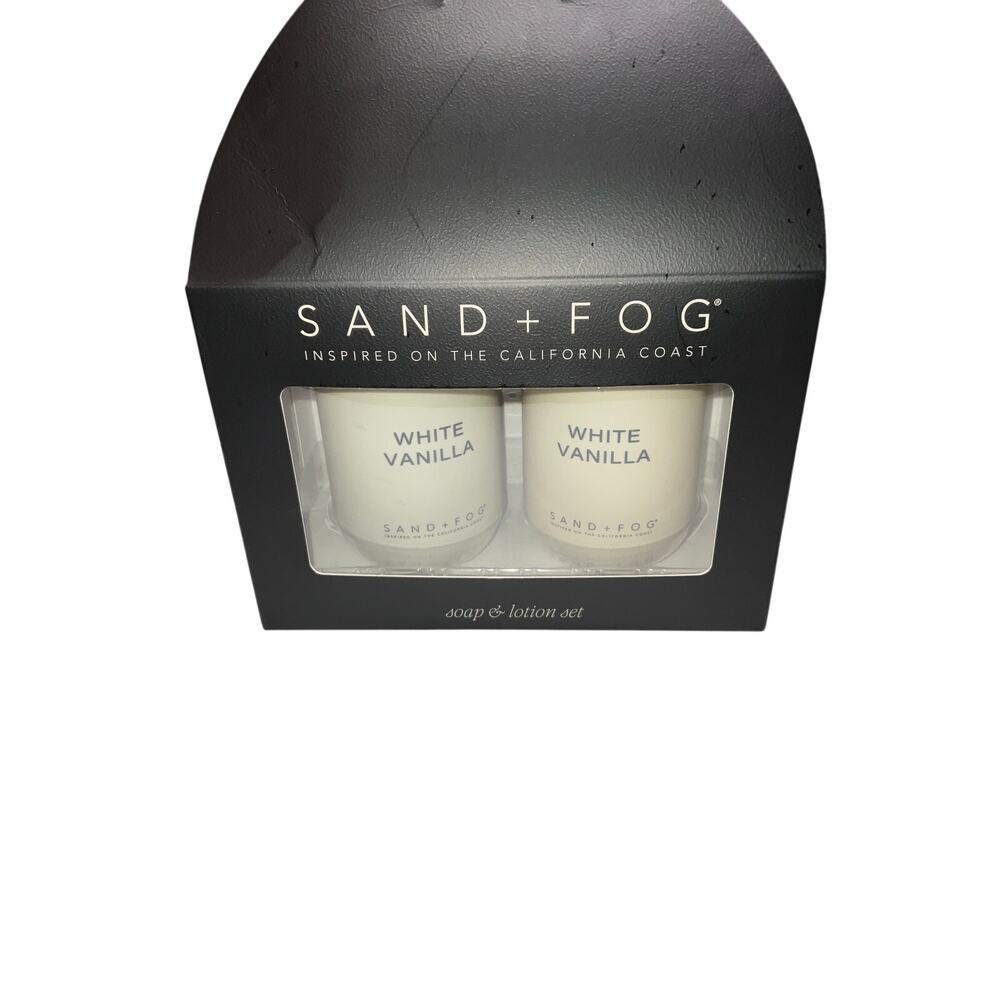 Sand & Fog White Vanilla Hand Soap Wash and Body Lotion Set